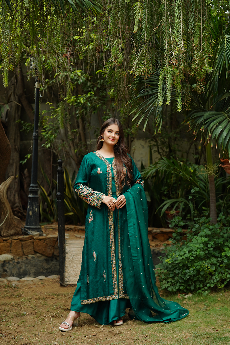 Emerald Kashmiri Bloom - Image 2