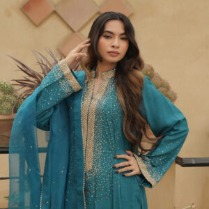 Teal Starlight Kurta